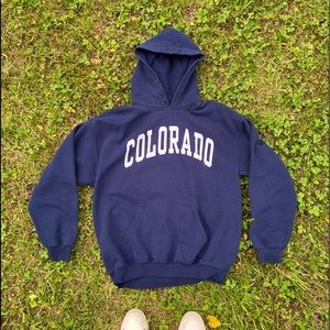Navy blue Colorado sweatshirt hoodie